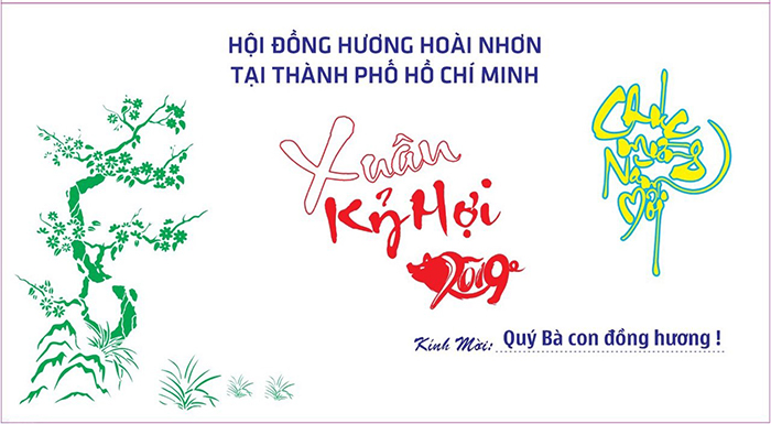 Thư mời họp mặt Đồng hương Huyện Hoài Nhơn đầu Xuân Kỷ Hợi 2019